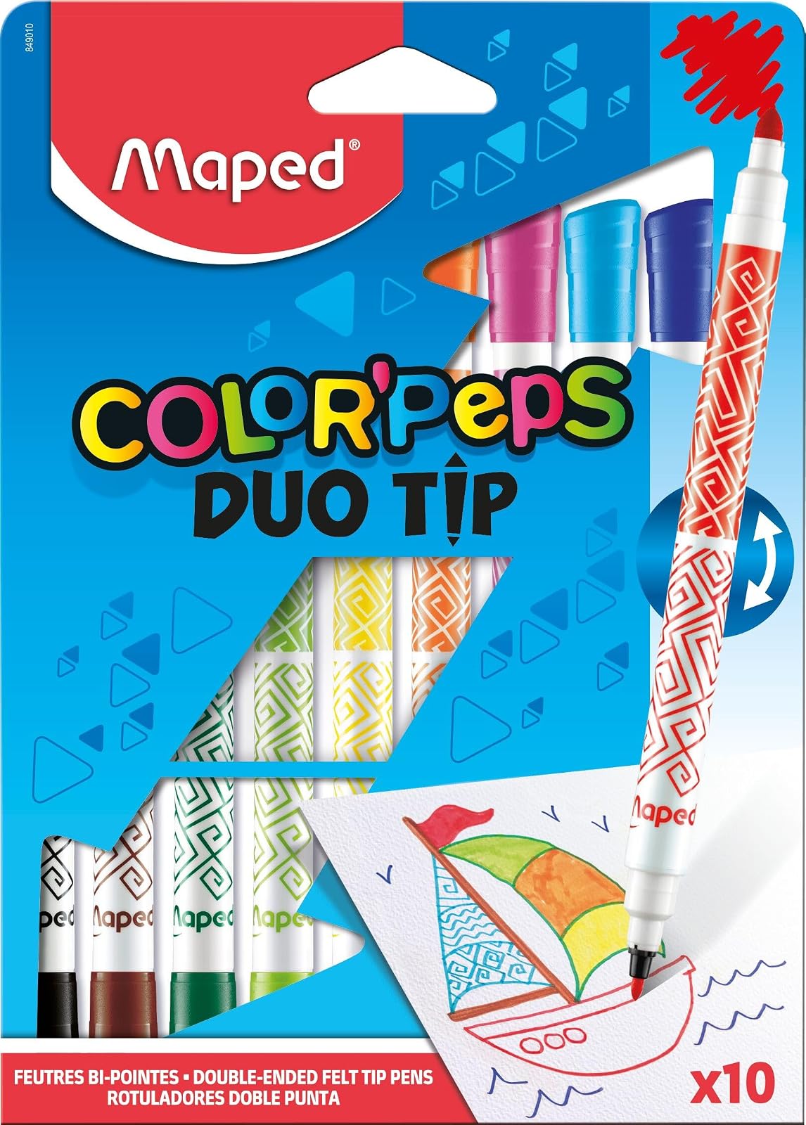 Maped - Color'Peps - Plumones Duo Tip - cja/10 piezas