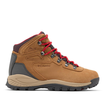 Columbia Newton Ridge Plus Bota de Senderismo Impermeable para Mujer - 25.0 cm - 2024 Elk - Mountain Red