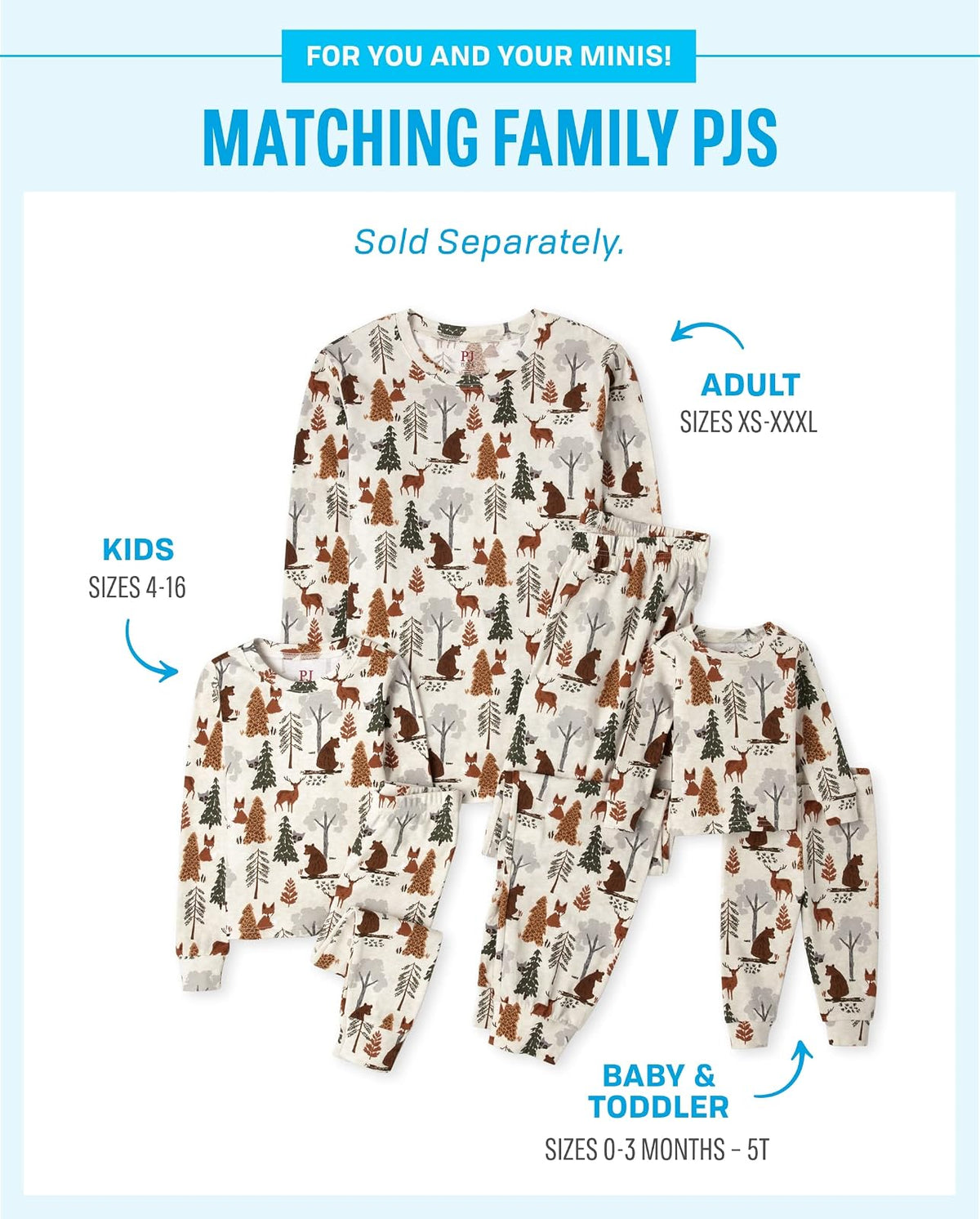 The Children's Place Family Matching, Christmas and Holiday Pajama Sets, Cotton Juego de Pijama niños Unisex