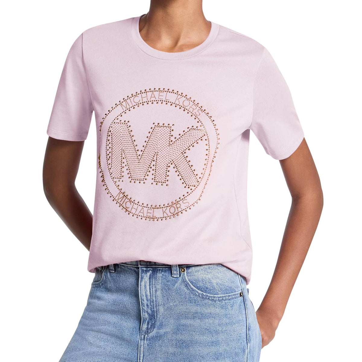 Michael Kors - Playera para Mujer con Logotipo de imitación Circular