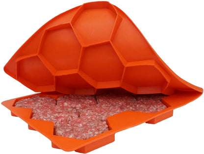 Shape+Store Burger Master Sliders 10 en 1 Innovador recipiente para prensa de hamburguesas y congelador