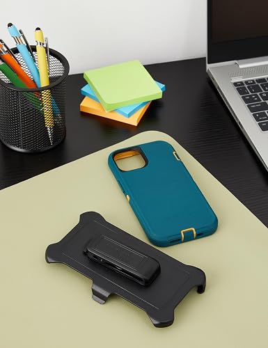 OtterBox - Funda para iPhone 13 (Solamente) Defender Series - Hunter Green, Resistente y Duradera, con protección de Puerto, Incluye Soporte de Clip de Funda