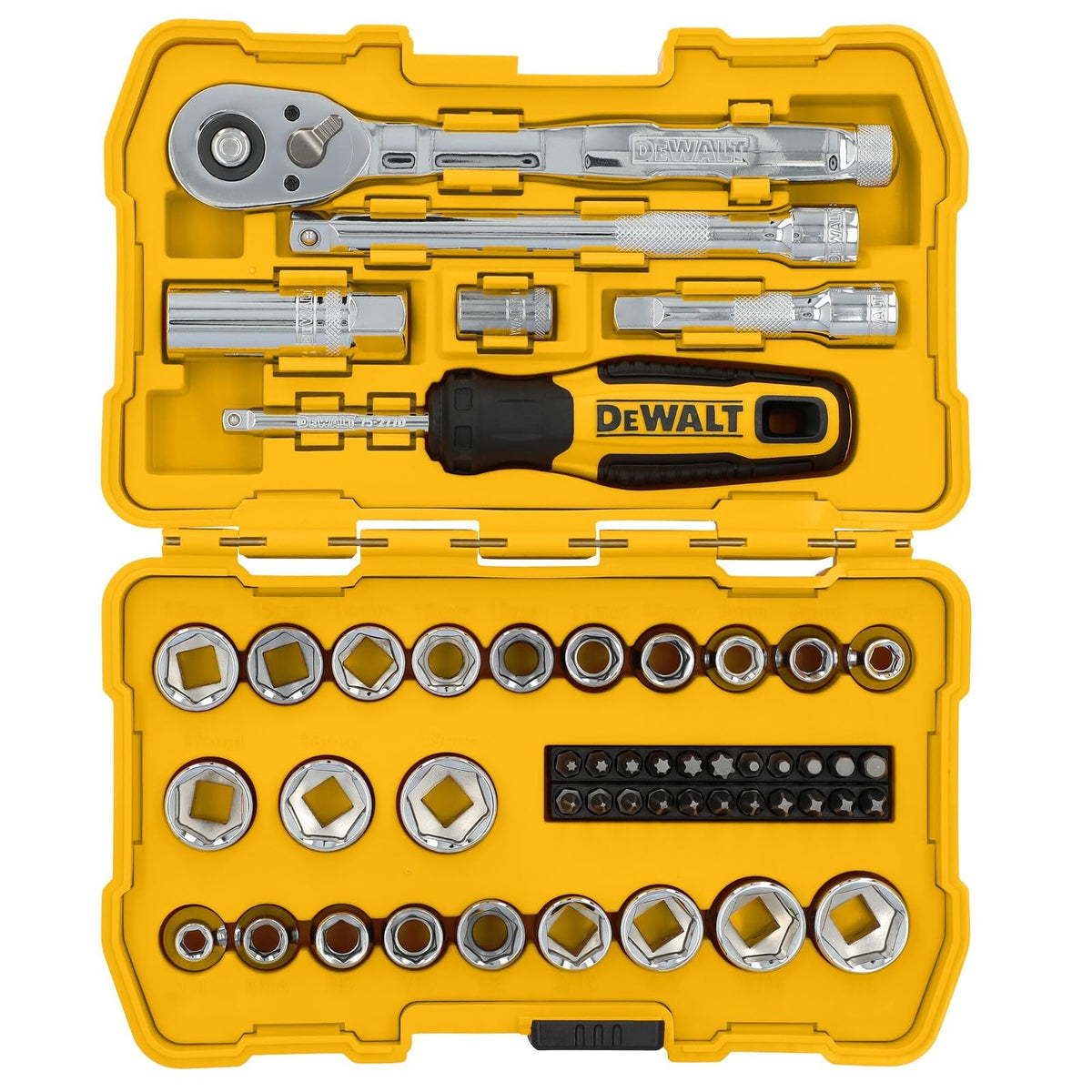 DEWALT (DWMT45423) - Juego de herramientas mecánicas de 3/8 pulgadas, 50 piezas