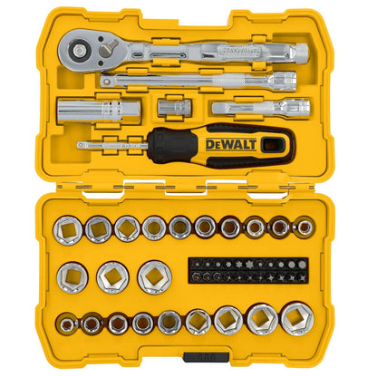 DEWALT (DWMT45423) - Juego de herramientas mecánicas de 3/8 pulgadas, 50 piezas