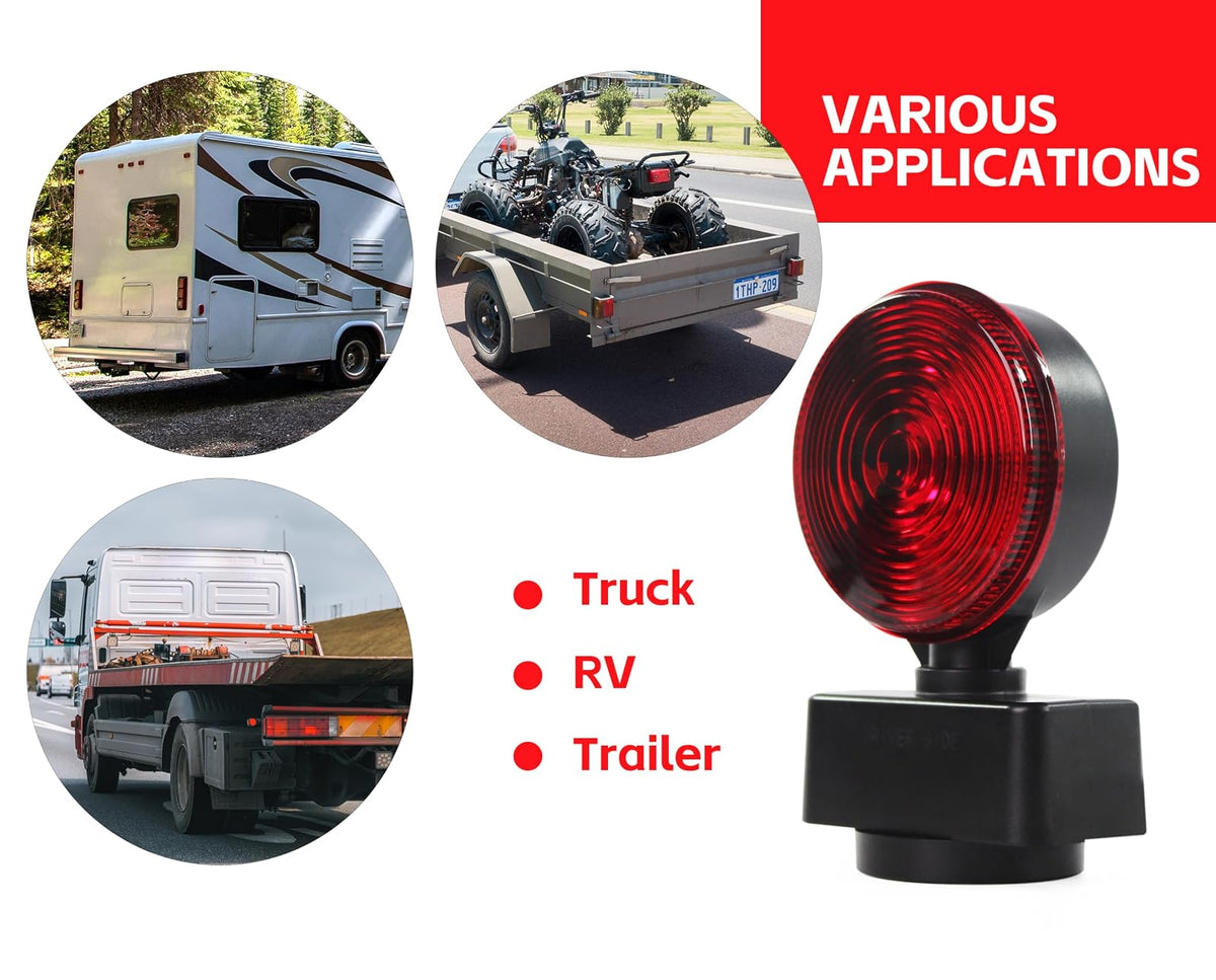Maxxhaul Juego de Luces LED Magnéticas para Remolque DOT, Freno, Giro y Estacionamiento 50871