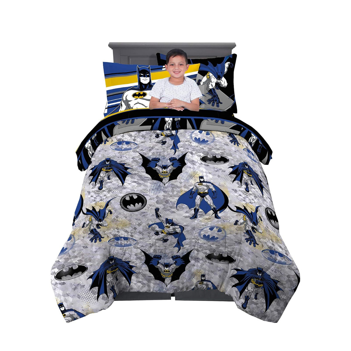 Franco Pokémon Juego de Ropa de Cama, 7 Piezas, Tamaño Matrimonial - Twin - Azul