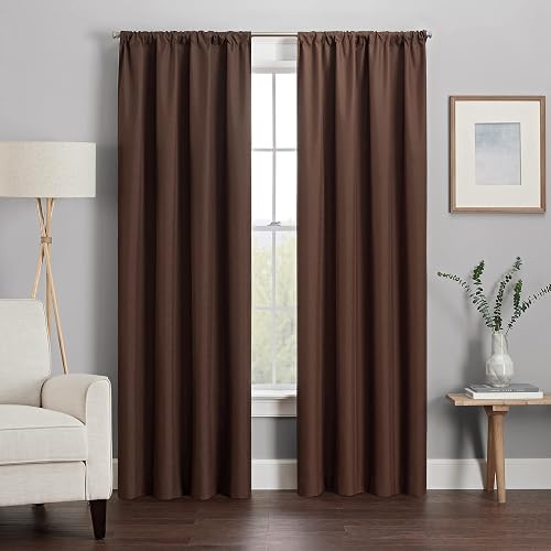 Eclipse Kendall Blackout - Panel de Cortina Termal, Marrón (Chocolate), 107 cm x 241 cm (42 in x 95 in)
