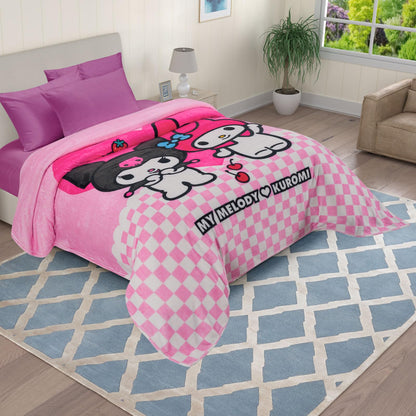 Cobertor Serenity Matrimonial Kuromi y My Melody
