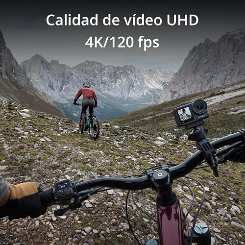 DJI Pack Estándar Osmo Action 4, cámara de acción 4K/120 fps | Sumergible, sensor de 1/1.3 pulgadas, gran rendimiento con poca luz, color D-Log M de 10 bits, batería 1770 mAh