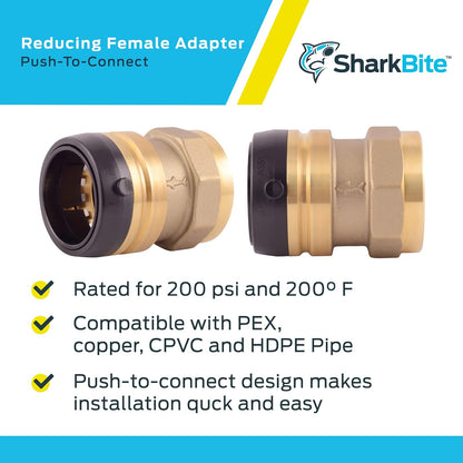 SHARKBITE UXL114140F conector hembra 1-1/2" x 1-1/2"