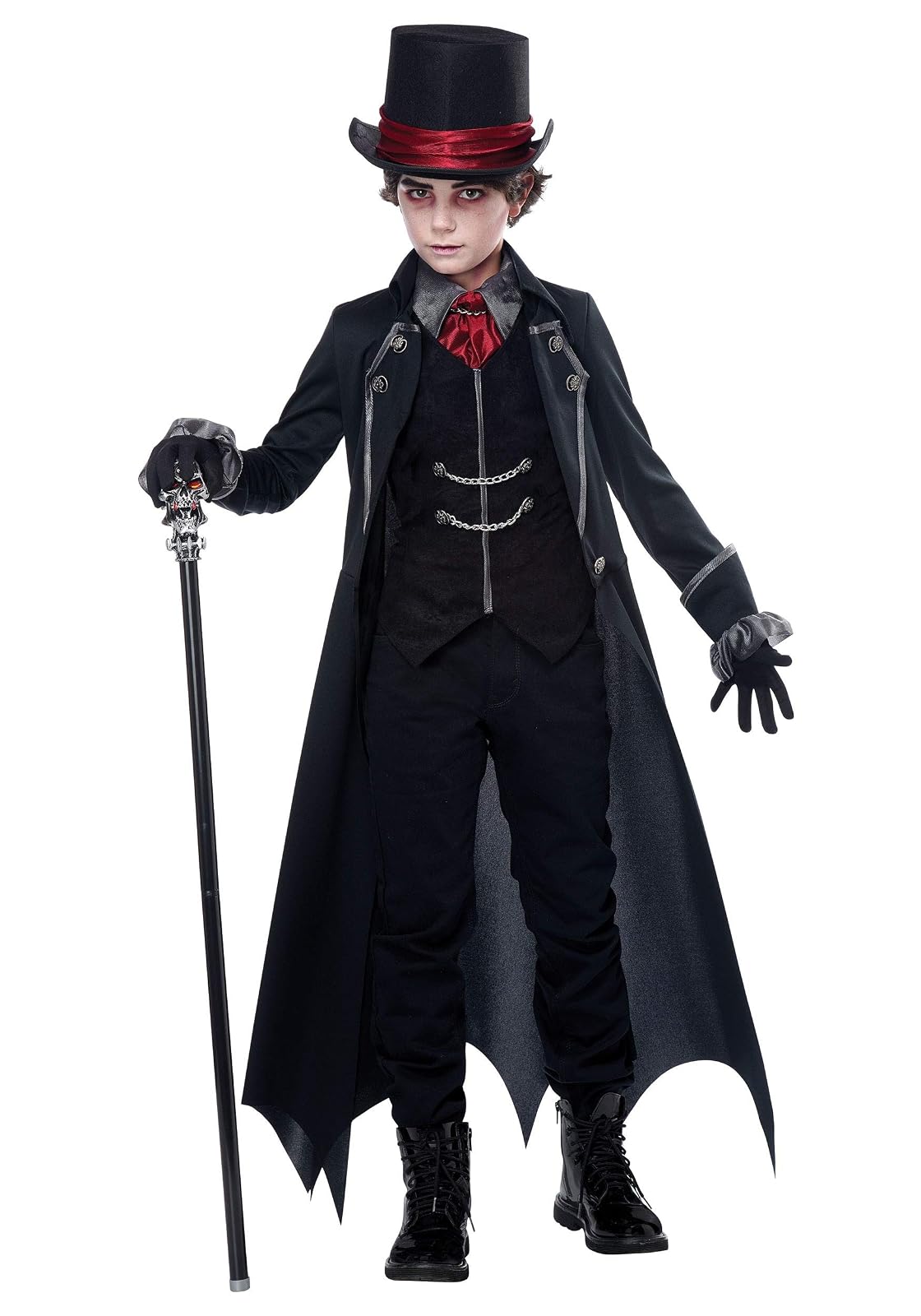 California Costumes Vampiro gótico Disfraz niños - Grande - Multicolor