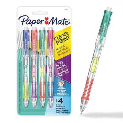 Paper Mate® Clearpoint Lápices Mecánicos, 4 Piezas