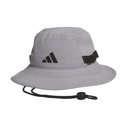 Adidas Victory Sun Bucket Hat – Wide Brim Outdoor Cap for Hiking, Sideline, Beach, and Travel Sombrero de Copa Baja Hombre - CH - Gris - Negro - 5.0