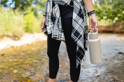 Simple Modern Botella de Agua con Popote, Asa y Tapa para Beber, Aislamiento al Vacío | Frasco Grande | Regalos para Mujeres & Hombres | Summit Colección| 1180ml | Blush