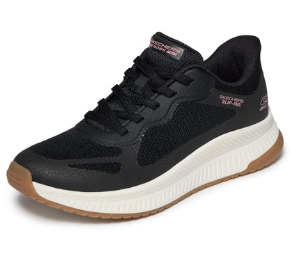 Skechers - Tenis sin Cordones Bobs Squad con Aspecto de 4 Grapas para Mujer