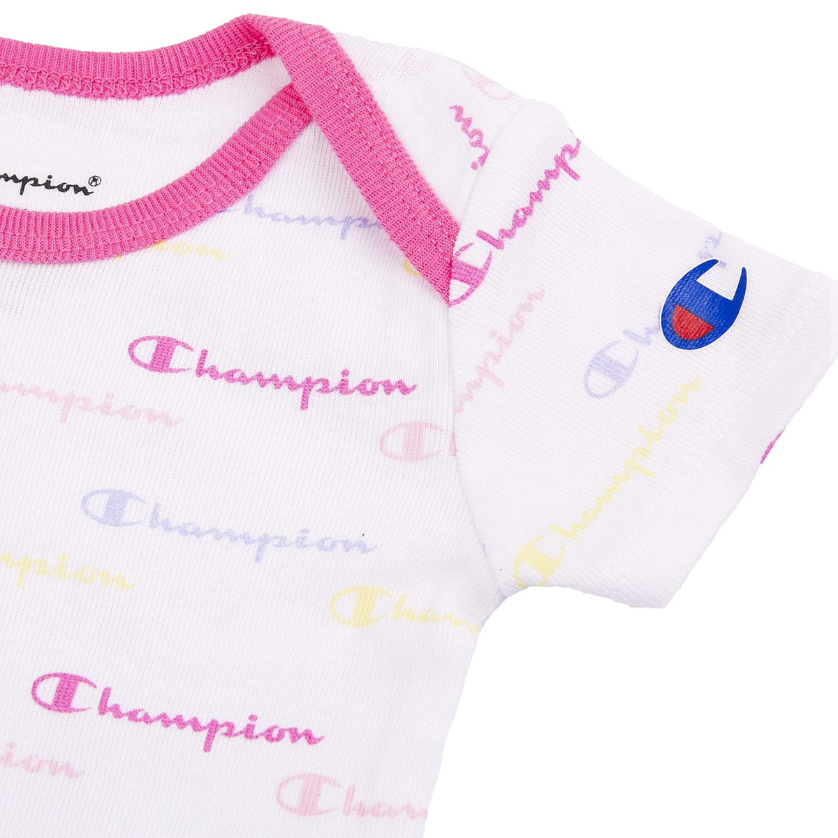 Champion Champion Traje unisex para bebé, 3 unidades y 5 unidades, manga corta o manga larga, en varios colores, talla 0-6 m Conjunto de playeras para bebés y niños pequeñosbebé-niñas