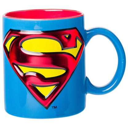 Silver Buffalo Superman Logo Icon - Taza de cerámica, 567 g | 0,59 litros
