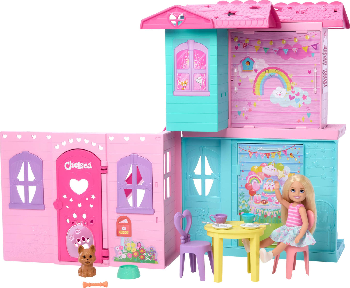Barbie Casa de Muñecas Casa Transformable de Chelsea para niñas de 3 años en adelante