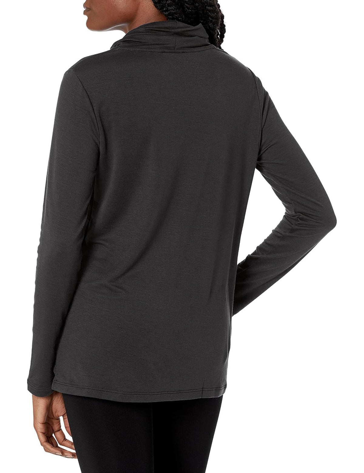 Tribal Camiseta de Manga Corta para Mujer de Rizo francés con Cuello Alto