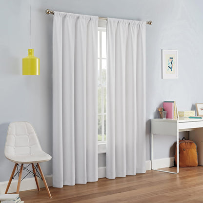Eclipse Kendall Panel de Cortina Blackout Térmica - Blanco - 106.7An x 137.2Al cm (1 Paneles)