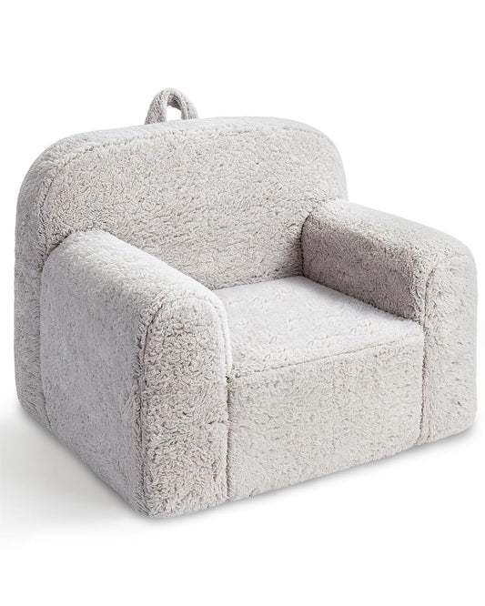 Pterying - Sillas cómodas para niños, sofá Sherpa con asa Segura, Silla acogedora para niños y niñas