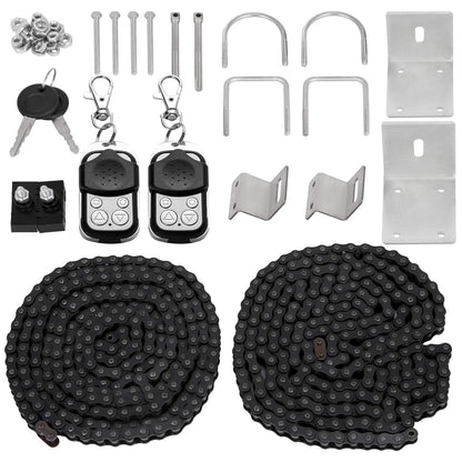 VEVOR Abridor automático de puerta corrediza 1400LBS con 2 controles remotos, kit de hardware de operador de puerta para seguridad, velocidad de movimiento de 43 pies por minuto