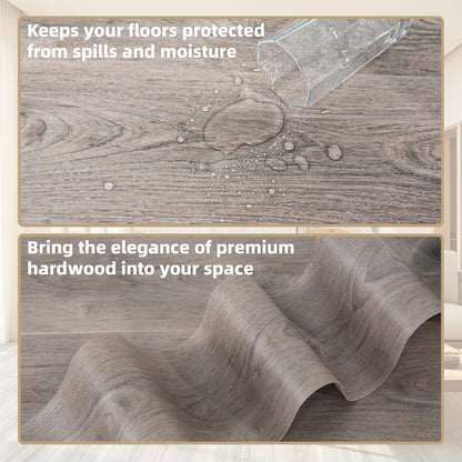 Art3d - Azulejos de piso para despegar y pegar de 15 pies cuadrados, 10 piezas de lujo de vinilo para pisos de madera, calcomanía e impermeable para recámara, sala de estar, cocina, teca