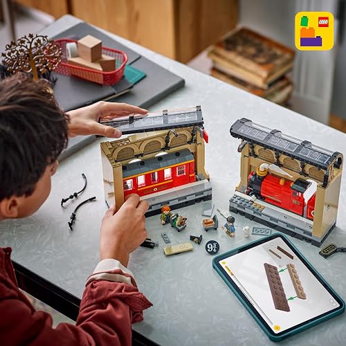 LEGO Harry Potter Rincón Entre Libros: Expreso de Hogwarts Mágico Juguete, Sujetalibros Construible, Adorno Personalizable, Divertido Set Coleccionable, Regalo para Niños 76450