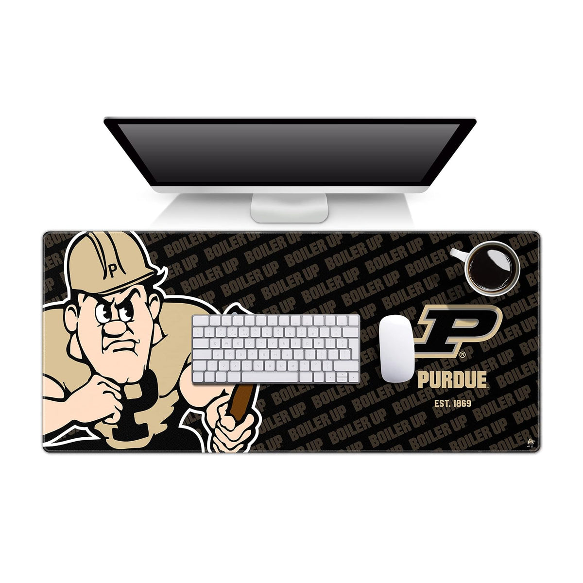 YouTheFan NCAA Florida State Seminoles Logo Series Desk Pad, Team Colors - Calderas Purdue