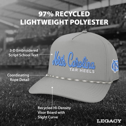 Legacy NCAA Officially Licensed Rope Hat, Lightweight Cap for Men & Women, Caddy, One Size Fits Most, Snapback Closure