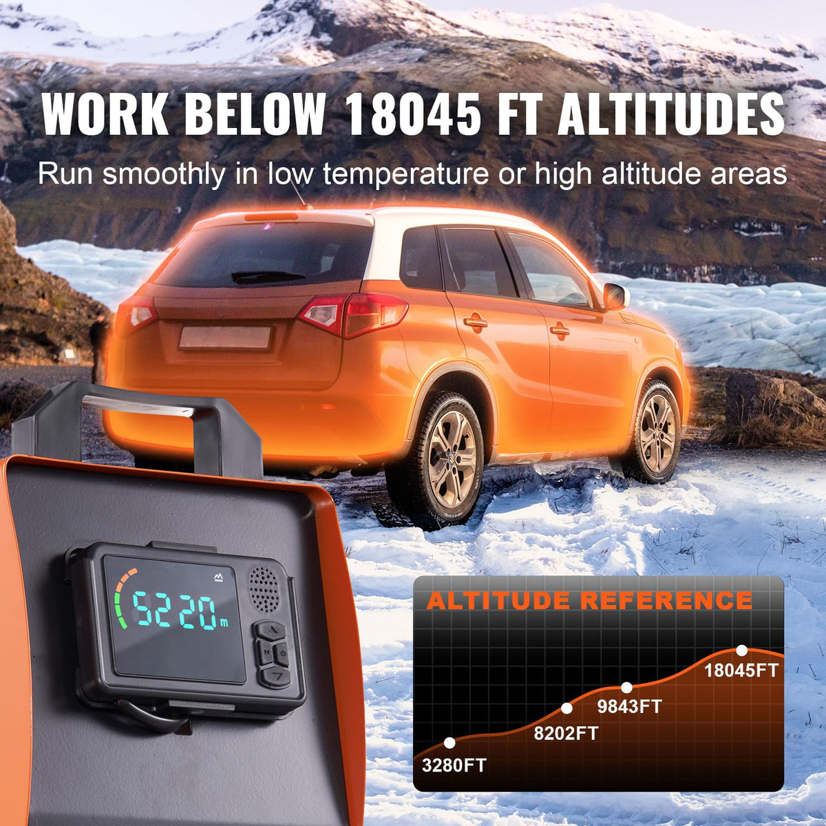 VEVOR - Calentador de aire diesel de 8 KW, control de aplicación Bluetooth, calentador diesel todo en uno con ajuste automático de altitud, control remoto y LCD, calentador de estacionamiento portátil