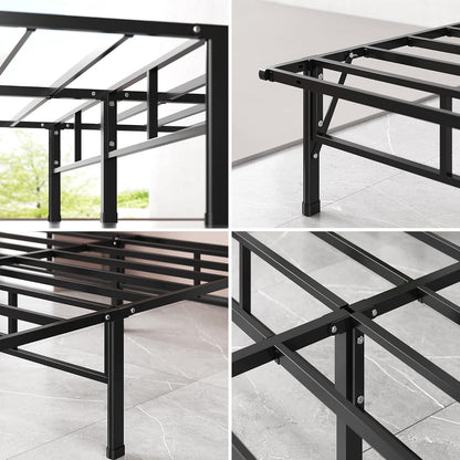 Zinus Smartbase Base de Cama Individual con Patas de Acero Antiderrapantes para Mayor Estabilidad y Resistencia en Caja, Fácil de Armar con Garantía de 5 Años