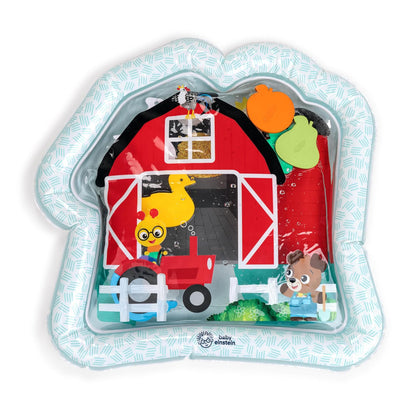 Baby Einstein Tapete de Agua de Granja para Bebé, 6 Formas flotantes para Causa y Efecto, multisensorial, Unisex, Rojo, de 0 a 36 Meses