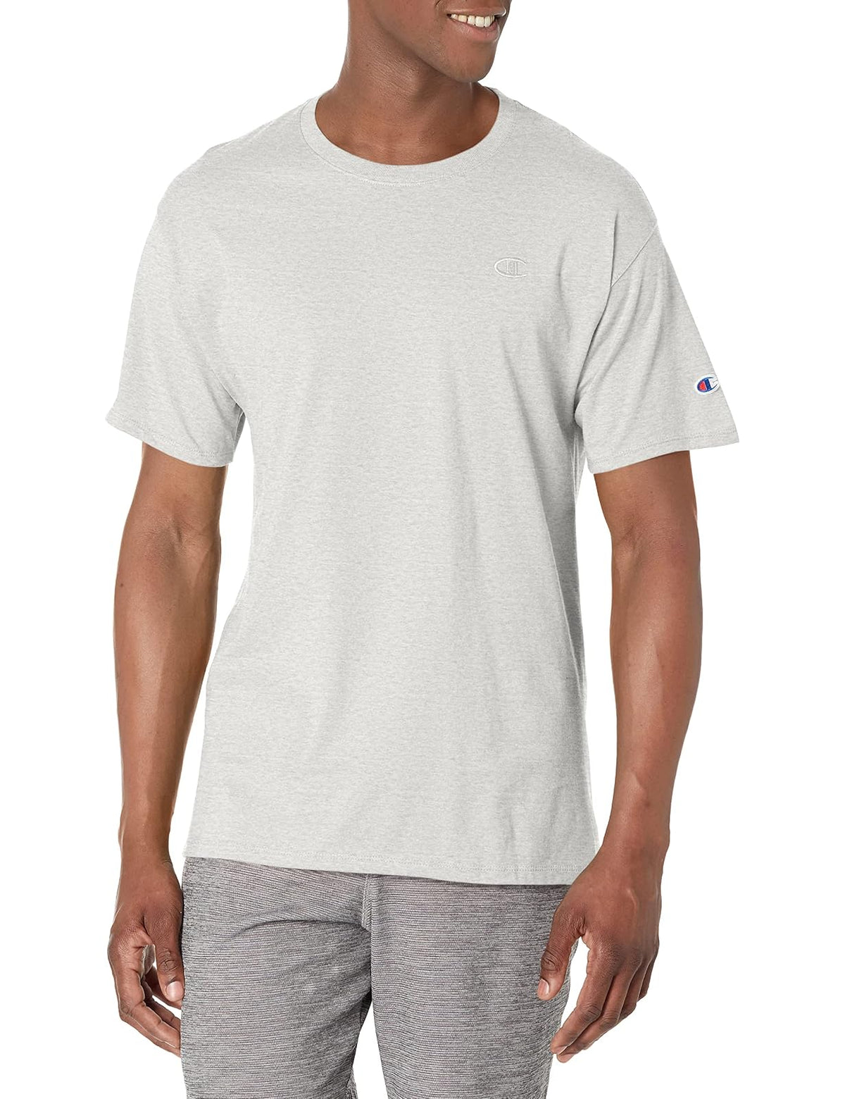 Champion Playera Clásica para Hombre - CH - oxford grey