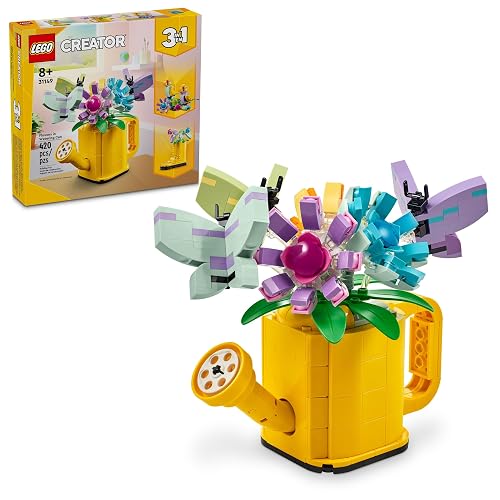 LEGO Creator Flores en Regadera Juguete 3en1 con Bota y pájaros 31149