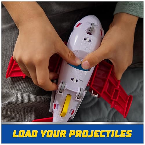 Paw Patrol: Air Rescue, Figura de acción de Marshall y avión Hero Hydro Plane con Lanzador de proyectiles y 2 proyectiles, Juguetes para niños y niñas a Partir de 3 años