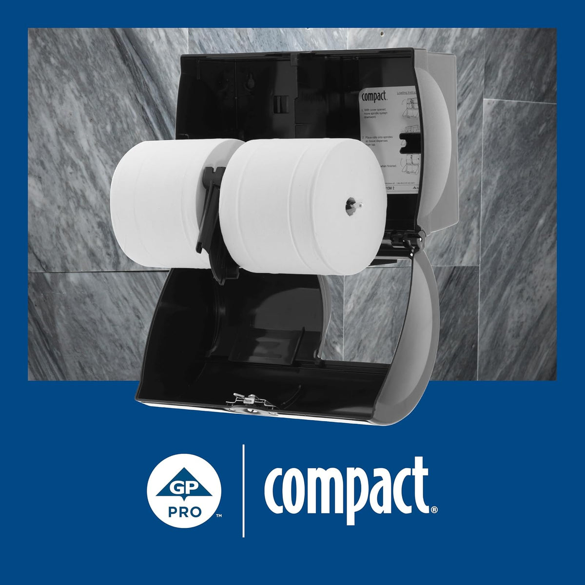 Georgia-Pacific Compact 193-74 4.05" Length, 3.85" Width, 5.75" Roll Diameter Coreless High Capacity 1-Ply Bathroom Tissue (Roll of 18)
