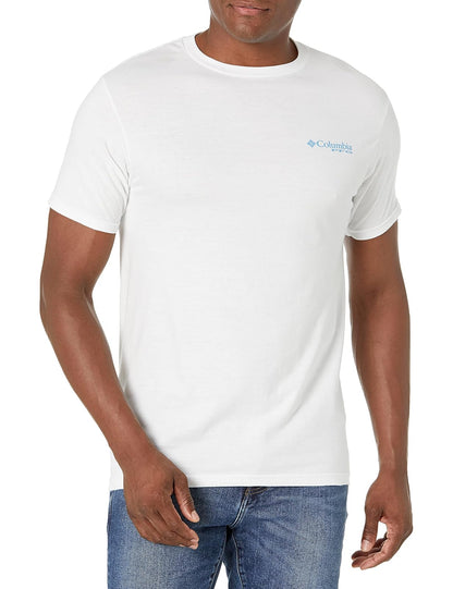 Columbia Playera Gráfica PFG para Hombre - Blanco - Biber - M