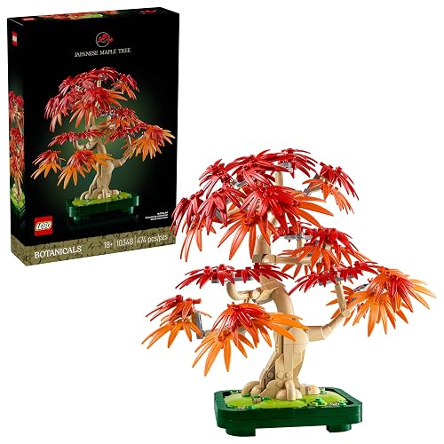 LEGO Bonsái de Arce Rojo Japonés Kit de Construcción de Planta Decorativa para Adultos, Set de Naturaleza, Idea para Regalo, Modelo de Exhibición Coleccionable 10348
