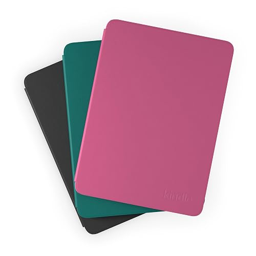 Funda de cuero de origen vegetal de : funda protectora ligera diseñada pensando en la sustentabilidad para los Kindle Paperwhite y Kindle Colorsoft