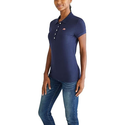 Aeropostale Aero Solid A87 Polo para Mujer