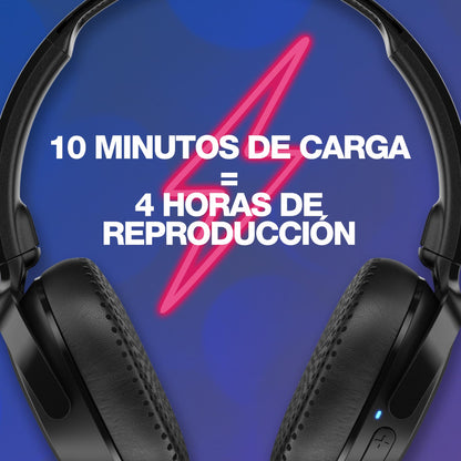 Audífonos Skullcandy Riff 2 On-Ear Inalámbricos, 34 Horas de Batería, Micrófono, Compatibles con iPhone, Android y Dispositivos Bluetooth, Negro