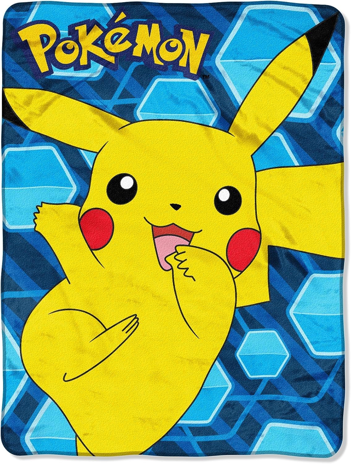 Northwest Pokémon, Error Temporal Pikachu Micro Raschel Manta de 46 x 60 Pulgadas, Error Temporal Pikachu