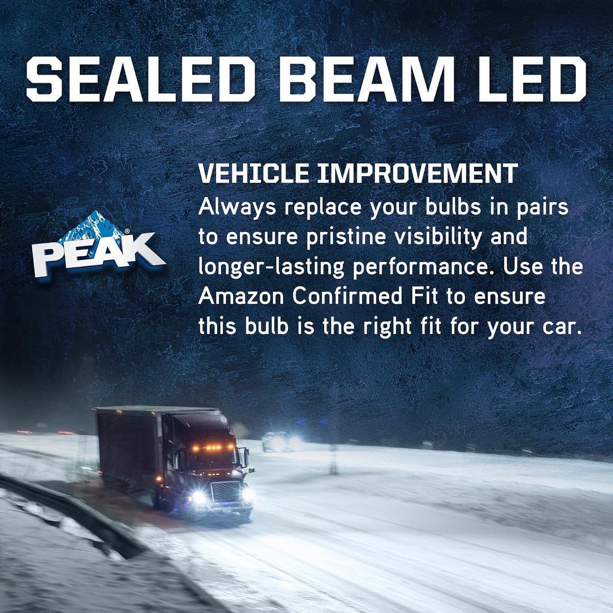 Peak 4411 LED blanco brillante 6000 K LED faros sellados