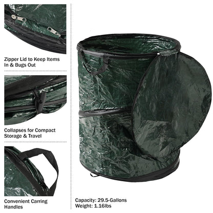 Wakeman Papelera plegable desplegable, 33 Gallon, 1