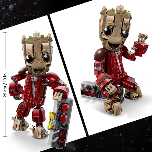 LEGO | Marvel Groot con Traje de Saqueador Set de Construcción de Juguete Articulado para Niños y Niñas – Guardianes de la Galaxia Vol. 2 – Regalo para Mayores de 10 Años – 76341