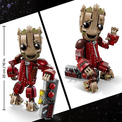 LEGO | Marvel Groot con Traje de Saqueador Set de Construcción de Juguete Articulado para Niños y Niñas – Guardianes de la Galaxia Vol. 2 – Regalo para Mayores de 10 Años – 76341
