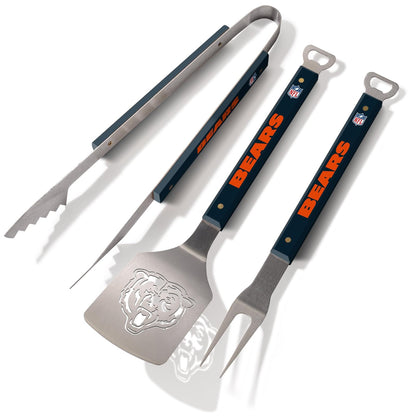YouTheFan NFL Chicago Bears Spirit Series 3-Piece BBQ Set