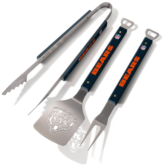YouTheFan NFL Chicago Bears Spirit Series 3-Piece BBQ Set