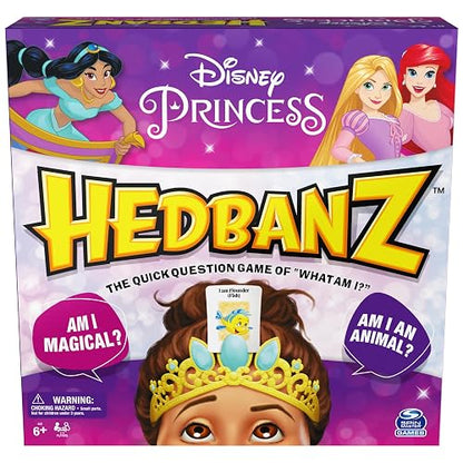 Spin Master Hedbanz Princesas Disney, Juego de adivinar para niños, Juegos de Mesa para niños a Partir de 6 años